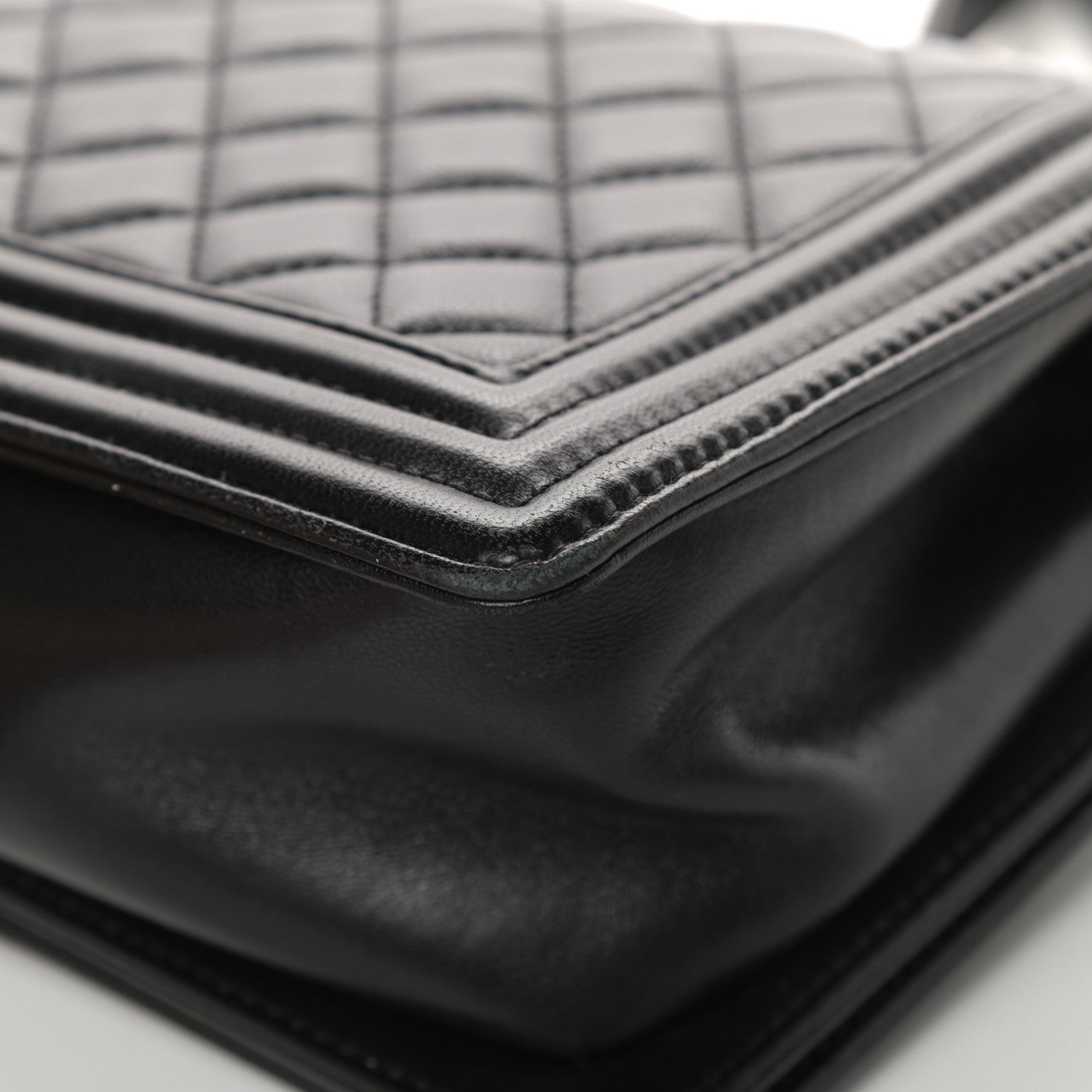 Chanel Lambskin Quilted Medium Boy Flap Black 11 of 17