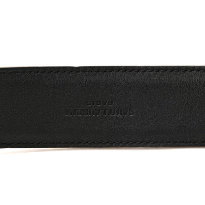 Saint Laurent Suede Monogram Square Buckle Belt 80 32 Tan Bronze 4 of 5