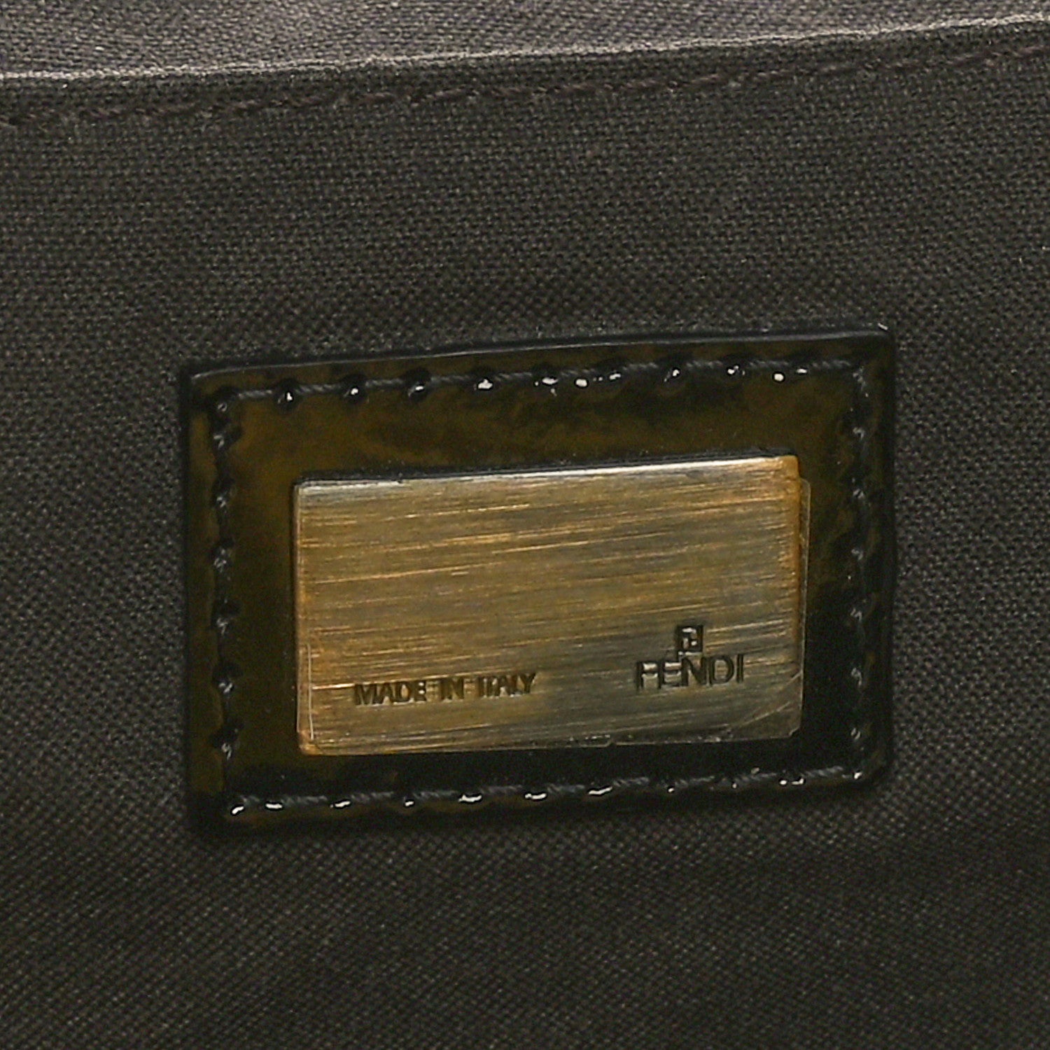 Fendi Velvet Calf Hair Pequin B Bag Tan Black 6 of 9