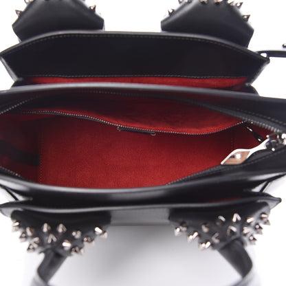 Christian Louboutin Grained Calfskin Spike Small Eloise Tote Black 5 of 9
