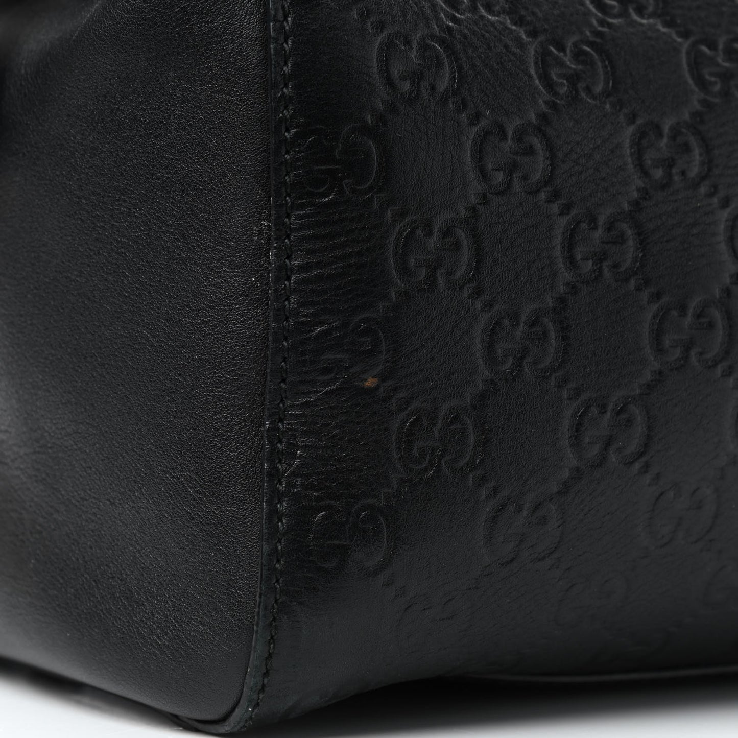 Guccissima Signature Large Shoulder Tote Bag Black