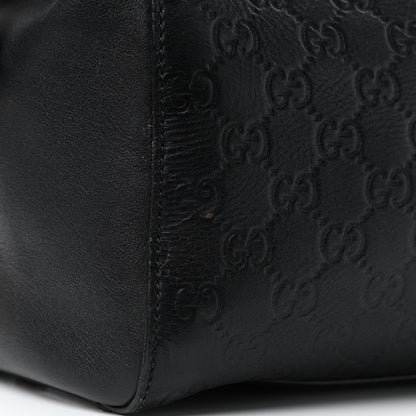 Gucci Guccissima Signature Large Shoulder Tote Bag Black 7 of 10
