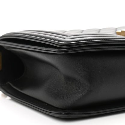 Chanel Lambskin Quilted Medium Boy Flap Black 9 of 10