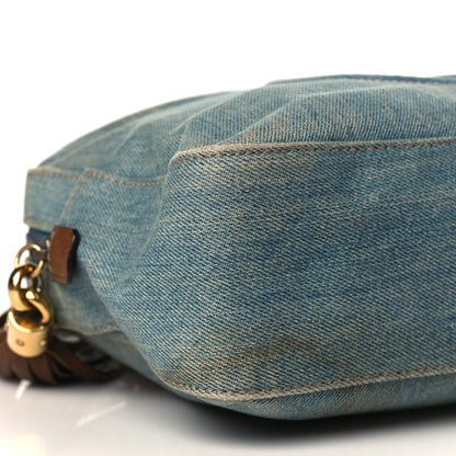 Gucci Denim Small Soho Bowler Blue 8 of 11