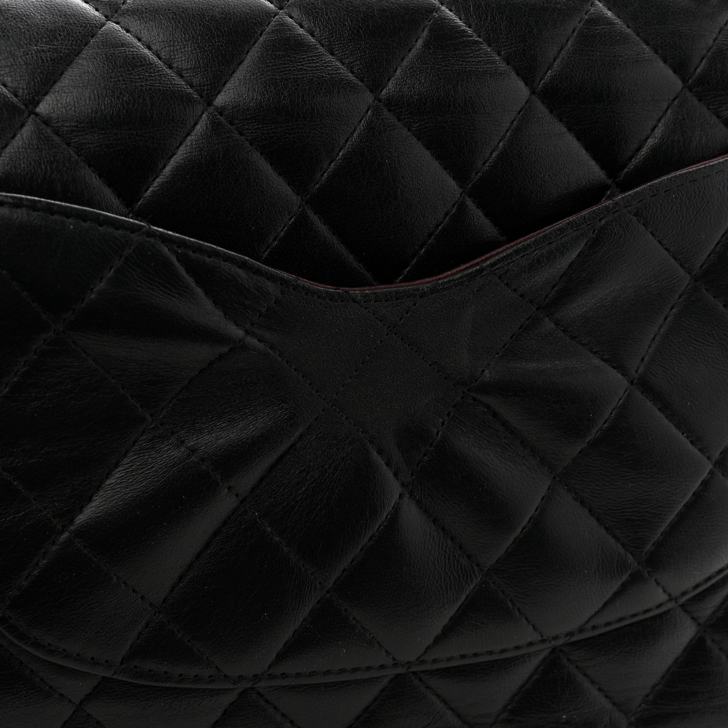 Chanel Lambskin Quilted Medium Double Flap Black 13 of 13