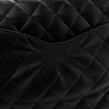 Chanel Lambskin Quilted Medium Double Flap Black 13 of 13