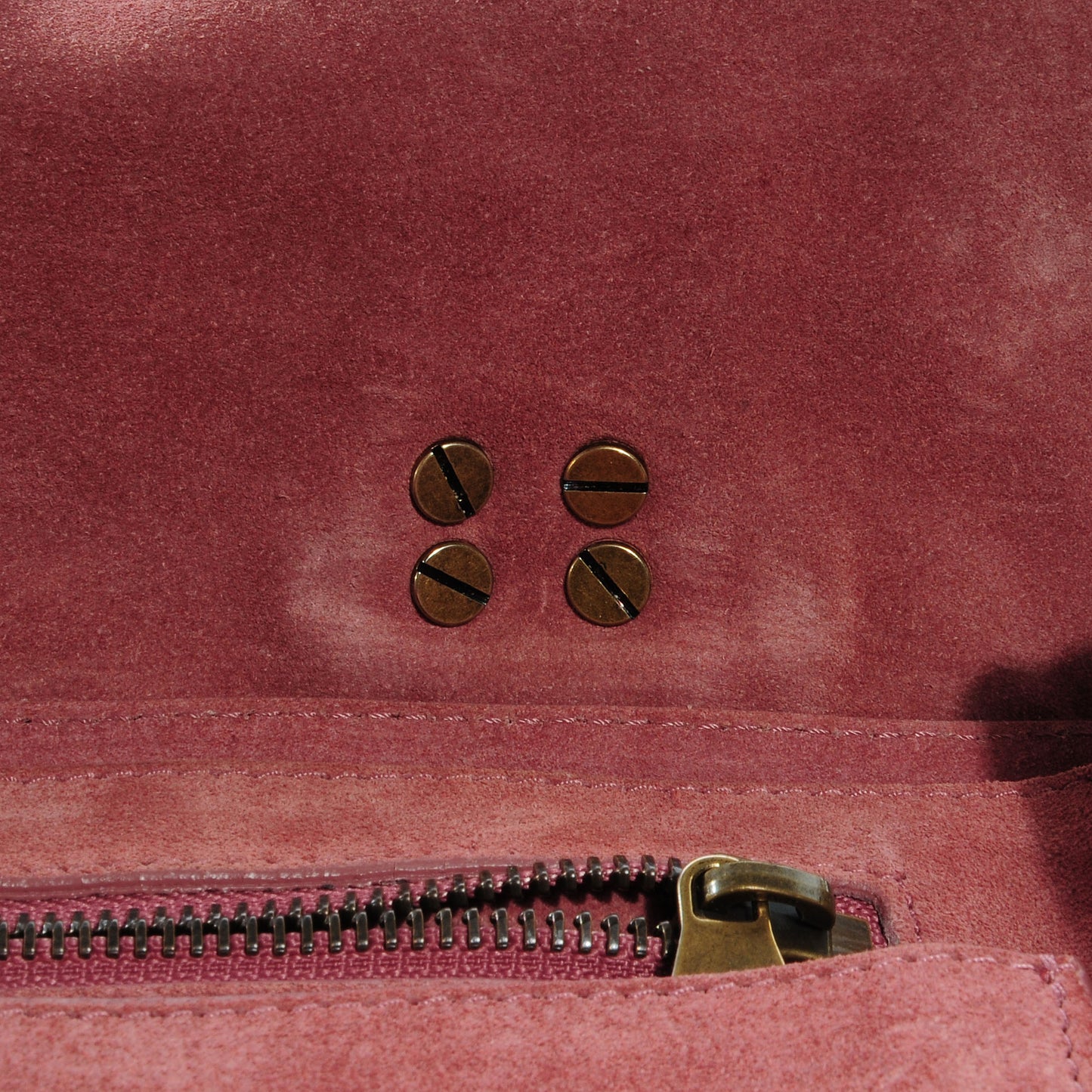 Suede PS1 Medium Satchel Antique Pink