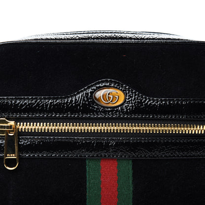 Gucci Suede Small Ophidia Belt Bag 85 34 Black 10 of 10
