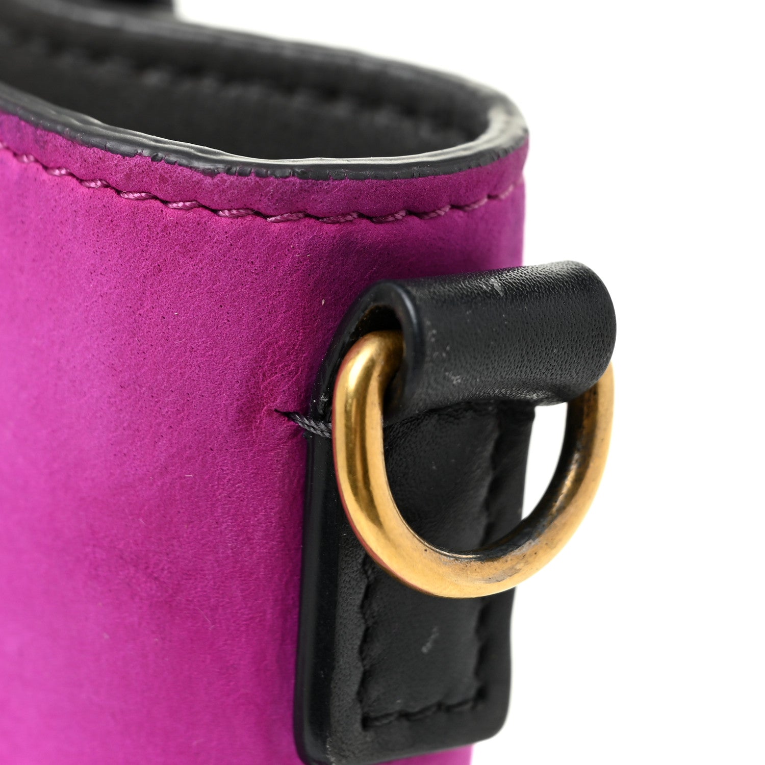 Celine Baby Grained Calfskin Nubuck Nano Tri-Color Luggage Fuchsia 23 of 26