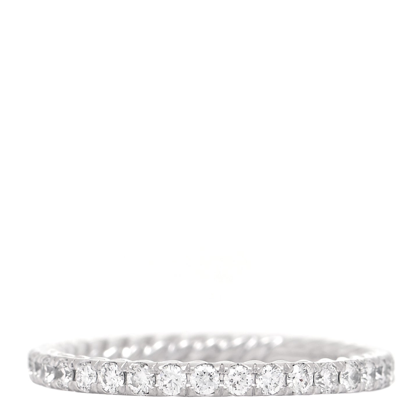 Platinum Diamond 1.8mm Eden Eternity Wedding Band Ring 48 4.5