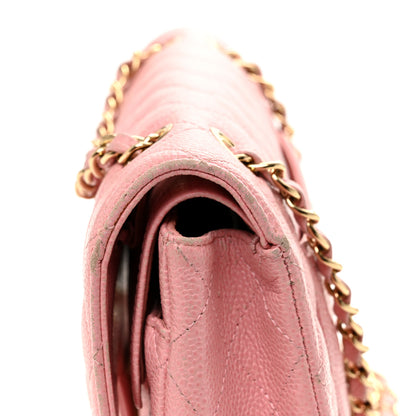 Chanel Caviar Quilted Medium Double Flap Light Pink 15 of 16