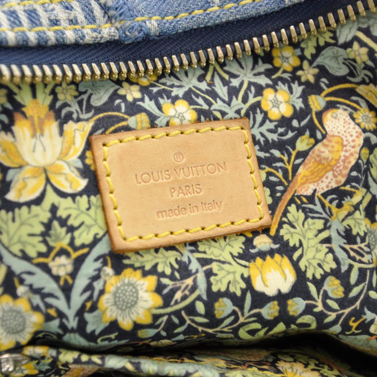 Louis Vuitton Denim Patchwork Bowly Blue 8 of 9