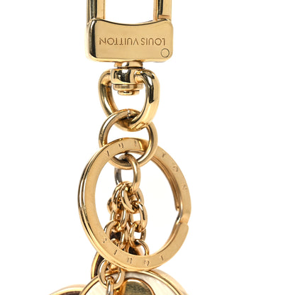Louis Vuitton Metal Monogram Epi Spring Street Bag Charm Key Holder Gold 4 of 4