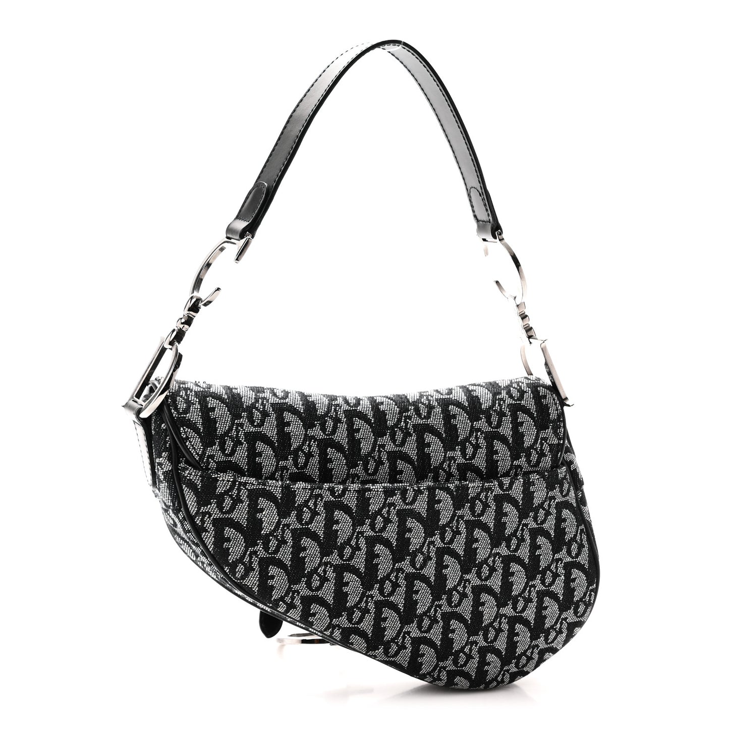 Monogram Saddle Bag Black