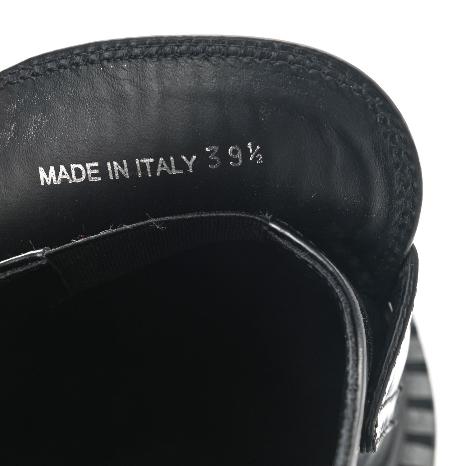 Prada Spazzolato Metal Triangle Logo 50mm Loafers 39.5 Black 8 of 11