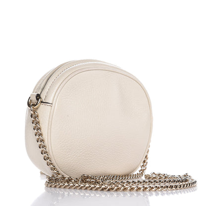 Gucci Pebbled Calfskin Mini Soho Chain Bag Off White 3 of 10
