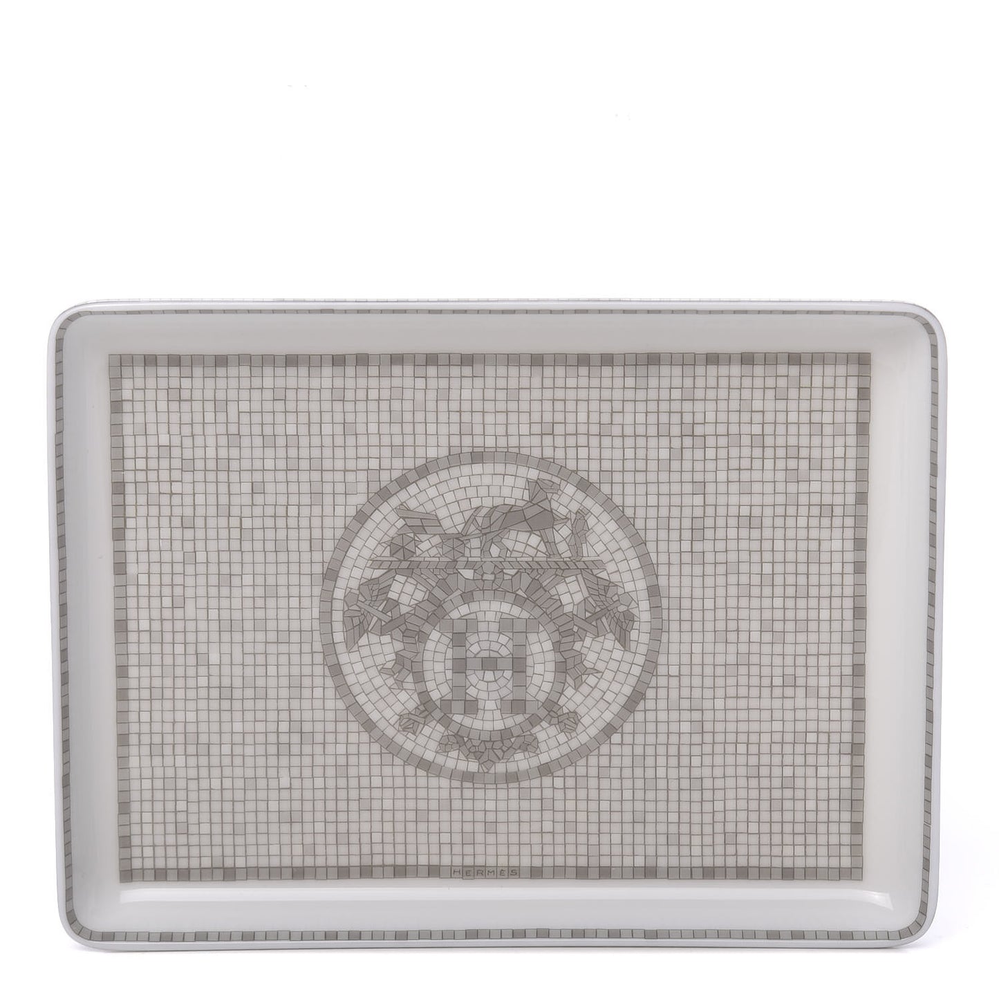 Porcelain Mosaique Au 24 Sushi Plate Platine