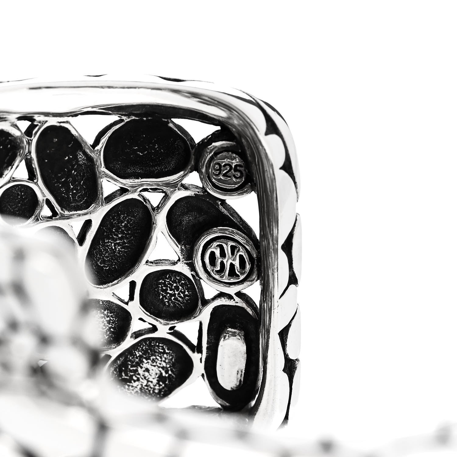 John Hardy Sterling Silver Kali Pebble Overlap Cuff Bracelet 3 of 3