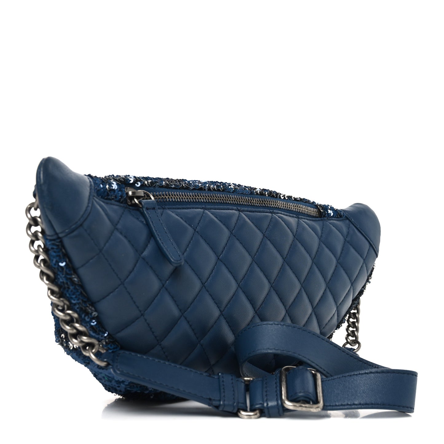 Sequin Coco Cuba Waist Bag Fanny Pack Blue Pink