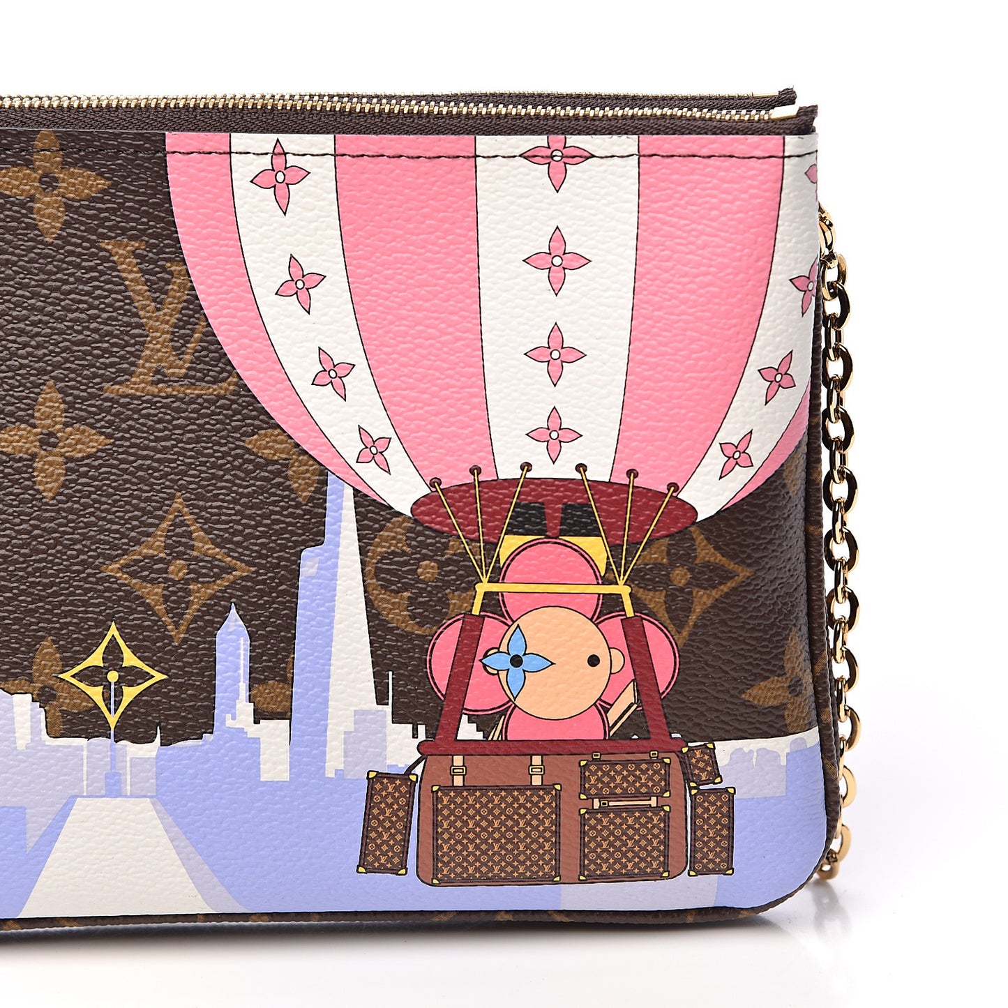 Monogram 2019 Christmas Animation Double Zip Pochette