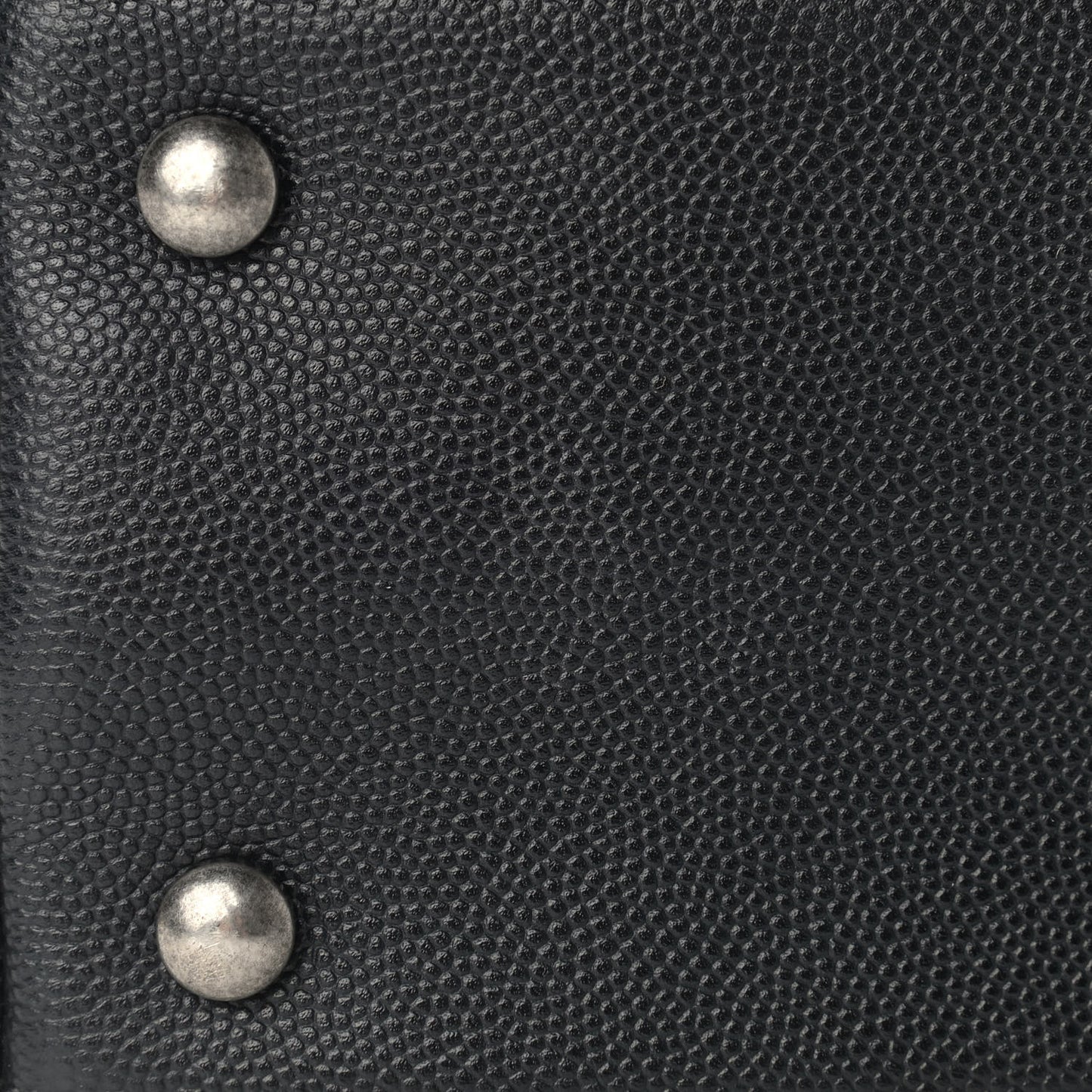 Caviar Lizard Quilted Large Coco Handle Flap Black