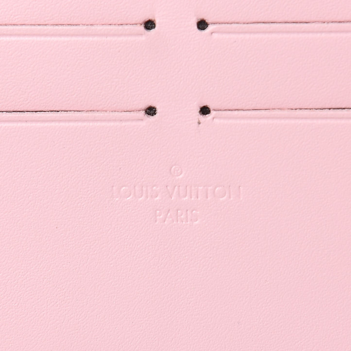Calfskin Felicie Card Holder Insert Rose Ballerine
