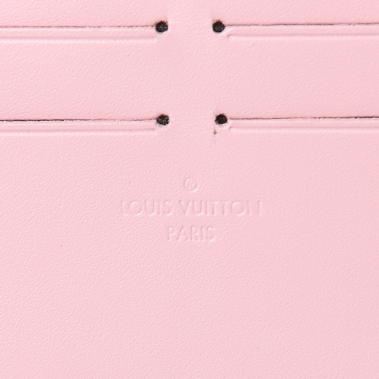 Louis Vuitton Calfskin Felicie Card Holder Insert Rose Ballerine 6 of 6