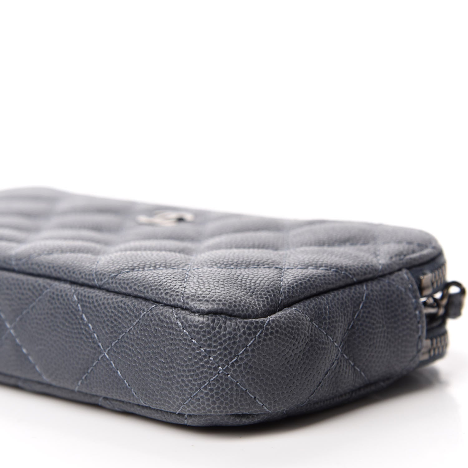 Chanel Caviar Quilted Small Clutch With Chain Grey 7 of 12