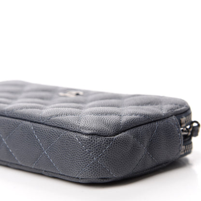 Chanel Caviar Quilted Small Clutch With Chain Grey 7 of 12