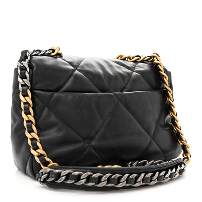 Chanel Goatskin Quilted Medium Chanel 19 Flap Black 3 of 12