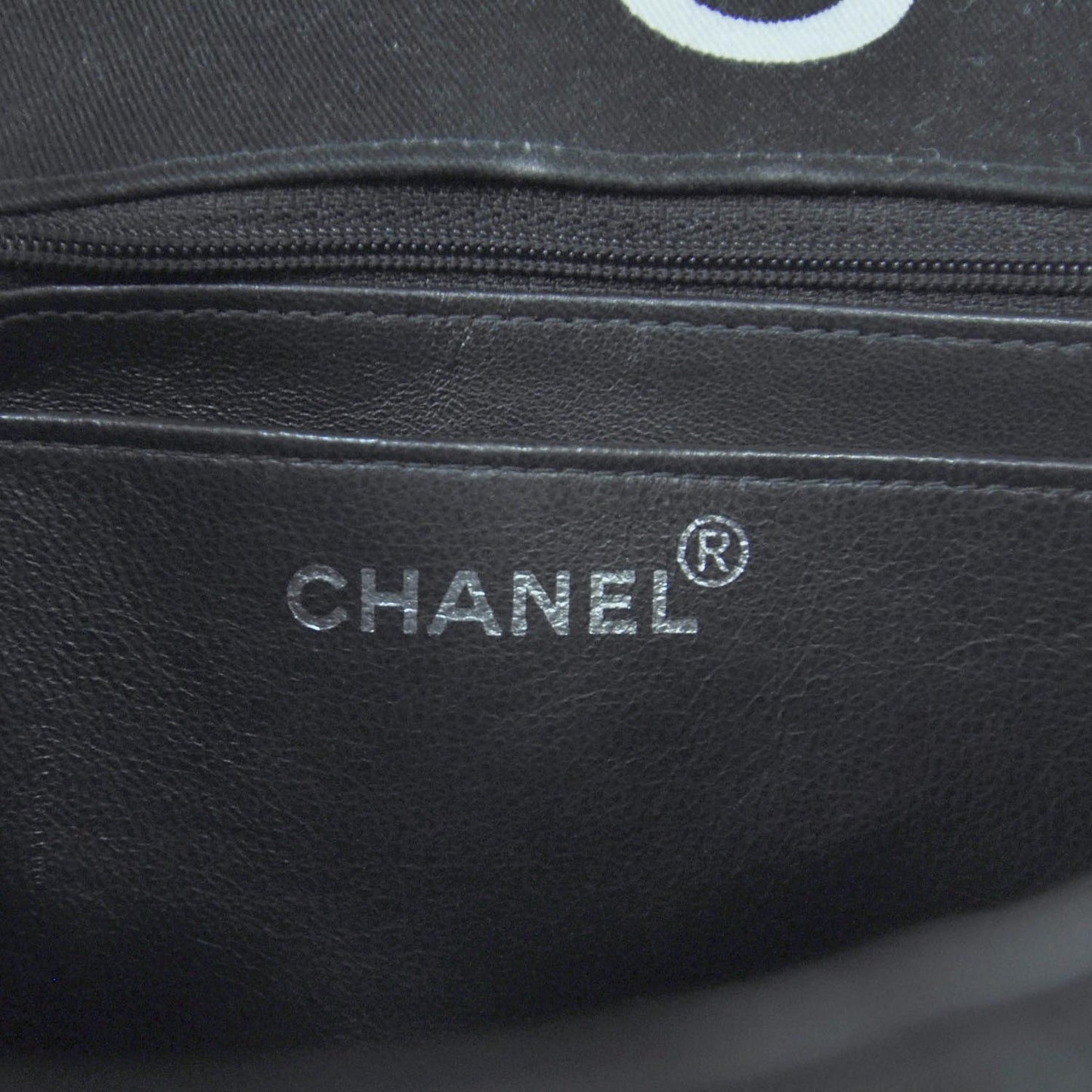 Canvas Quilted Coco ID Chain Bag Black
