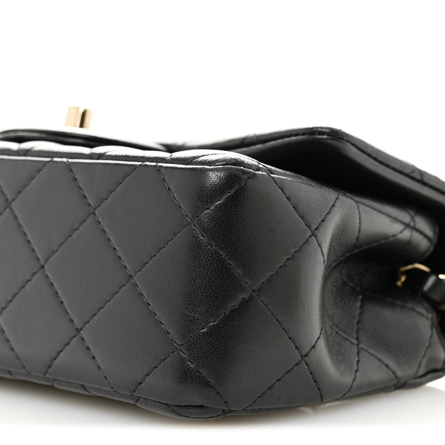 Chanel Lambskin Quilted Mini Rectangular Flap Black 10 of 14