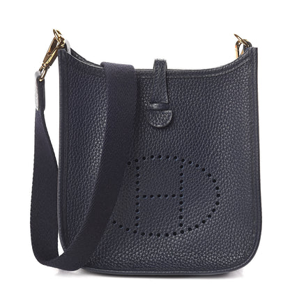 Hermes Taurillon Clemence Evelyne TPM Bleu Nuit 1 of 9