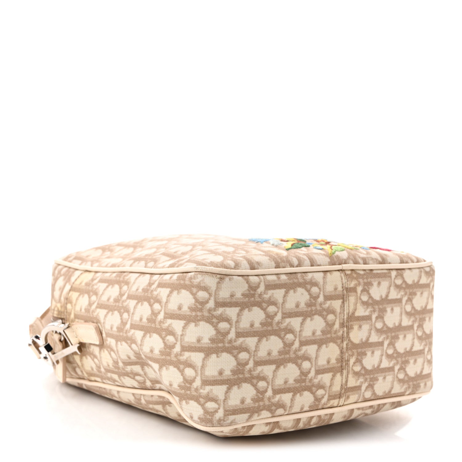 Christian Dior Monogram Vintage Flowers Messenger Bag Beige 4 of 15