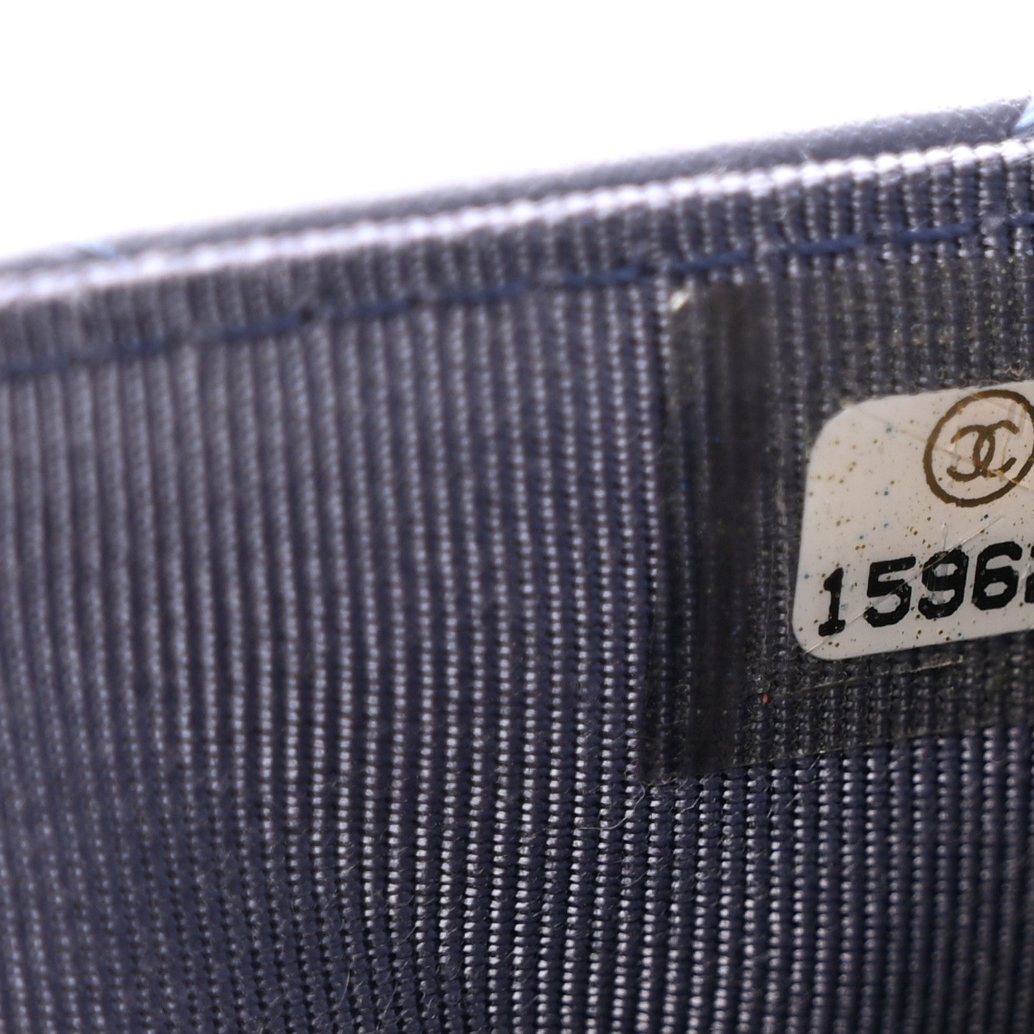 Chanel Lambskin Quilted Wallet On Chain WOC Dark Blue 8 of 12