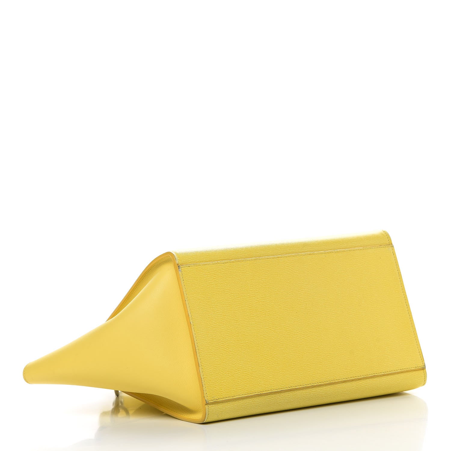 Celine Liege Calfskin Small Trapeze Fluo Yellow 4 of 16