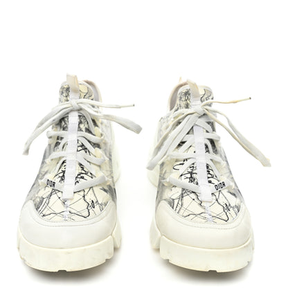 Christian Dior Neoprene Rubber Womens D-Connect Sneakers 40.5 White Black 2 of 9