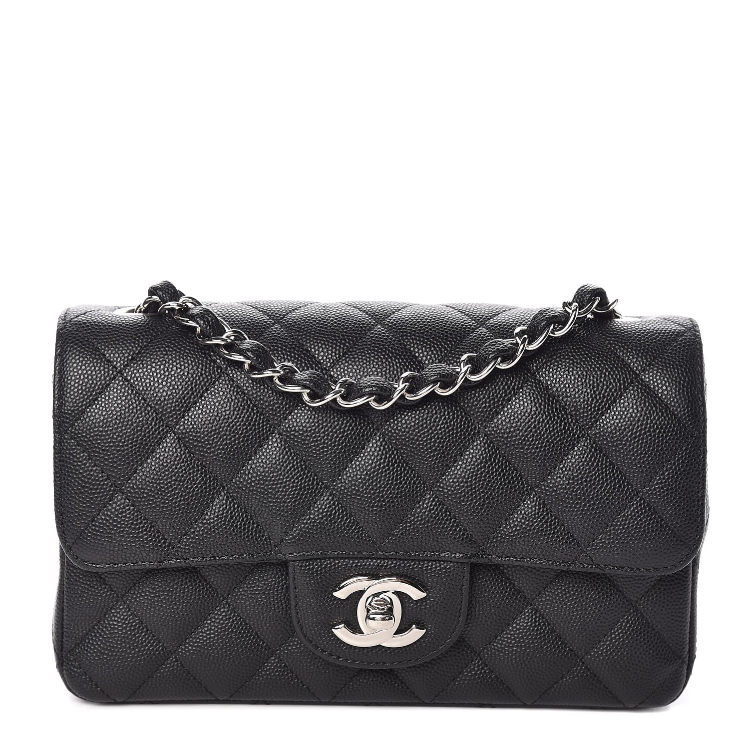 Chanel Iridescent Caviar Quilted Mini Rectangular Flap Black 1 of 11