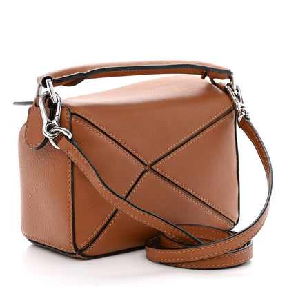 Loewe Calfskin Mini Puzzle Bag Tan 3 of 13