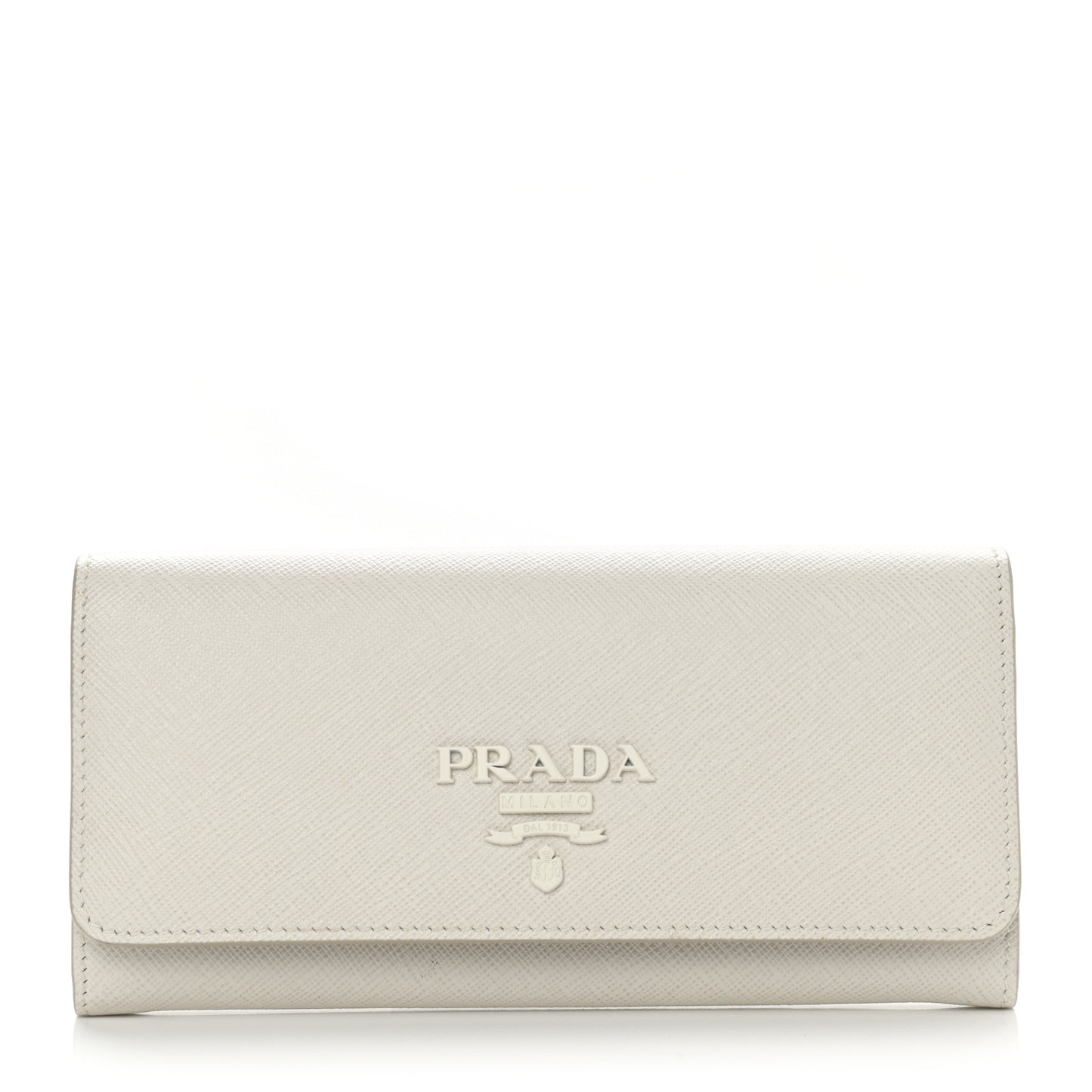 Saffiano Shine Monochrome Continental Wallet Talco