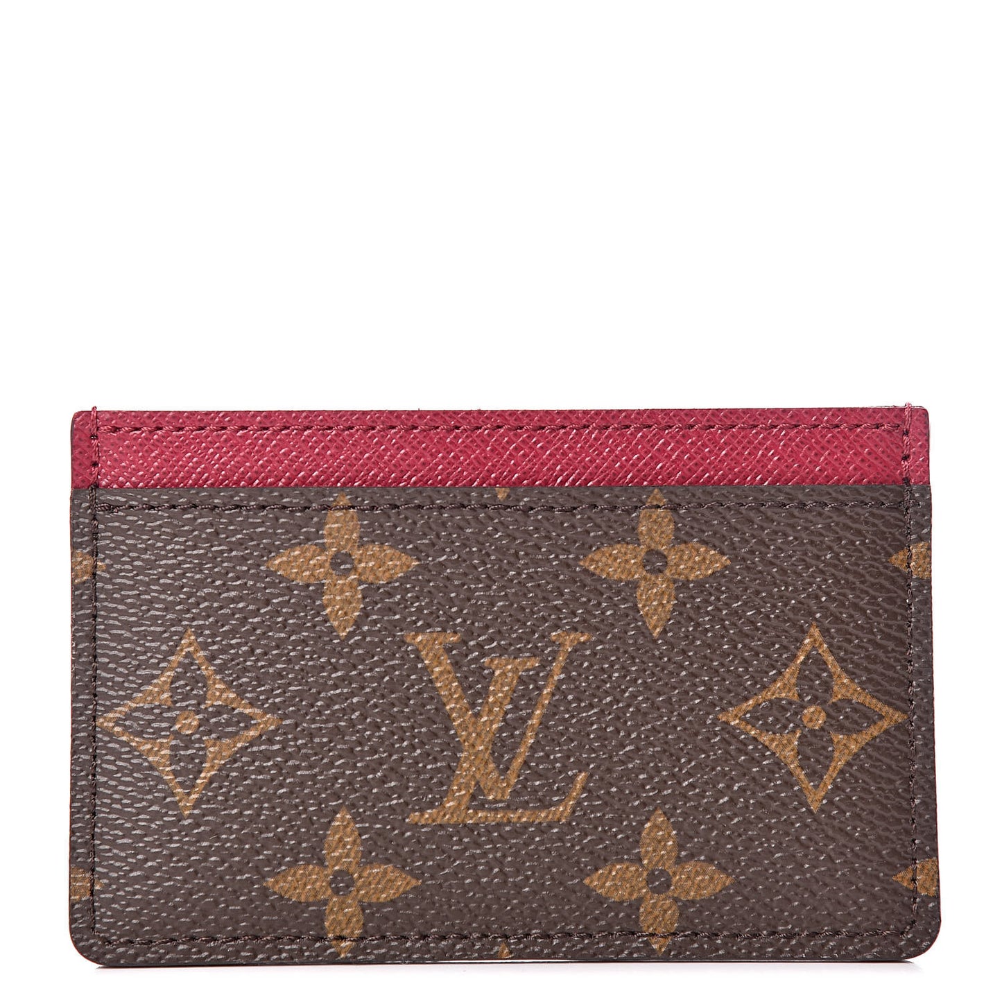 Monogram Card Holder Fuchsia
