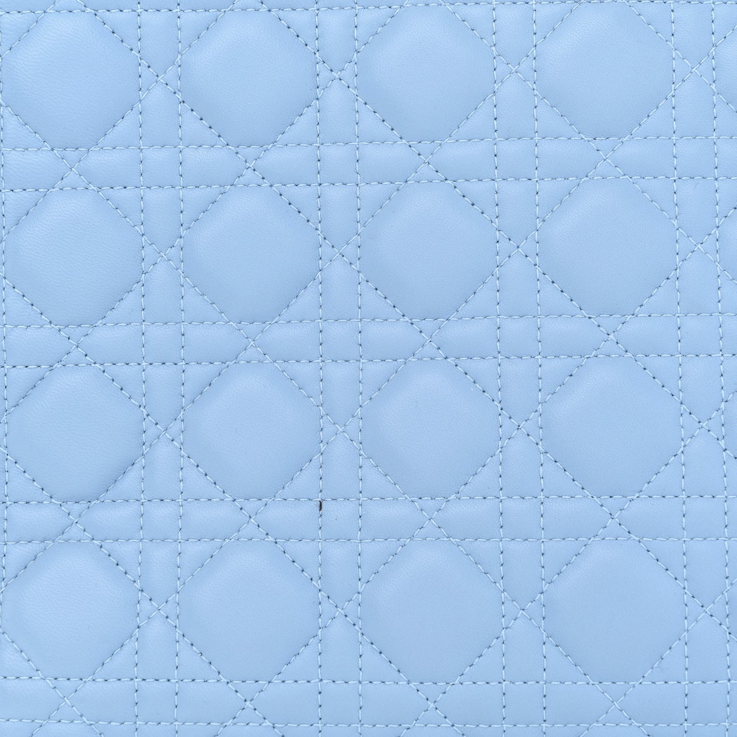 Lambskin Cannage Large Lady Dior Light Blue