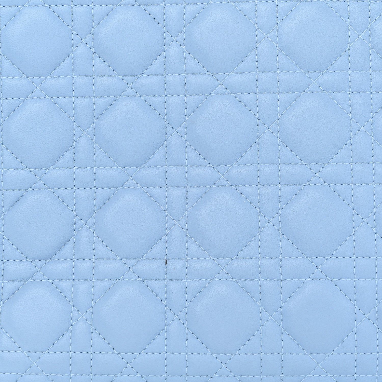 Christian Dior Lambskin Cannage Large Lady Dior Light Blue 12 of 15