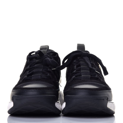 Chanel Velvet Calfskin Mixed Fibers CC Sneakers 37.5 Black 2 of 11