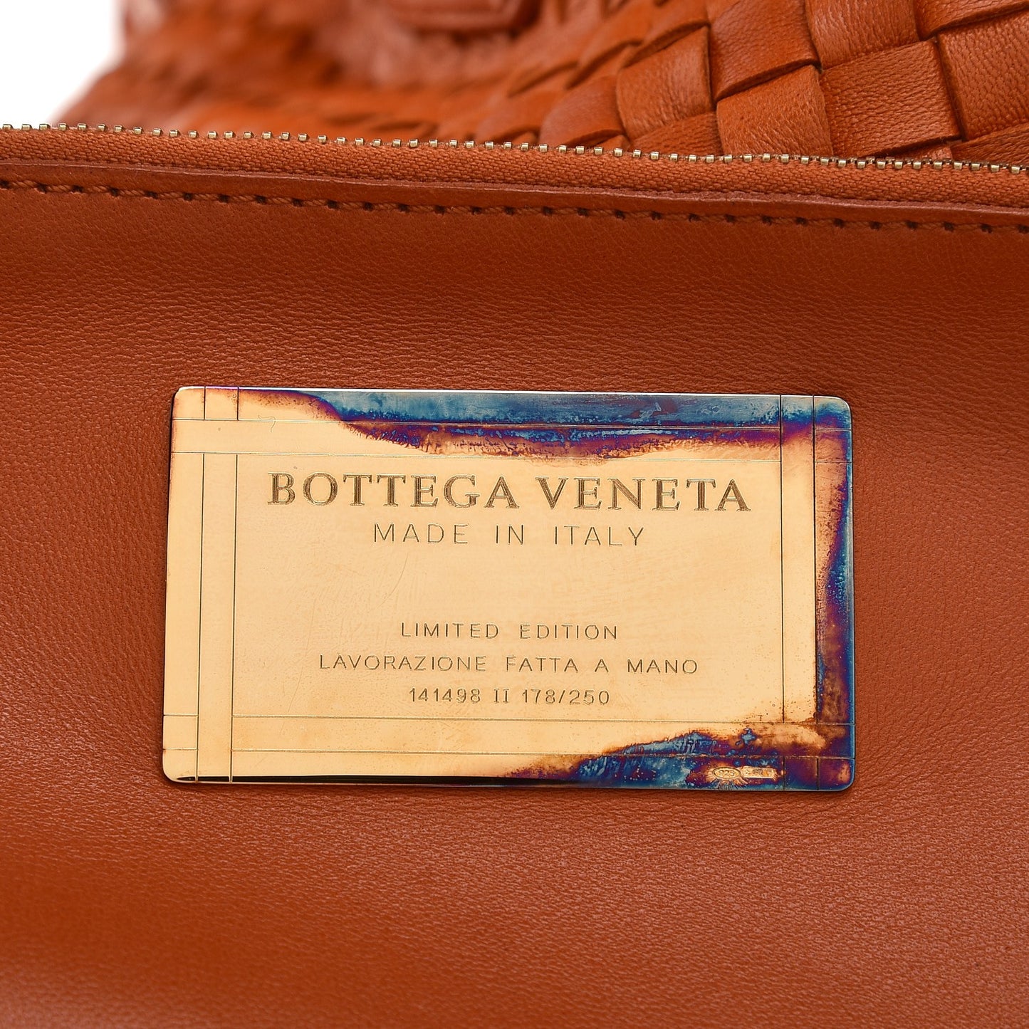 Nappa Intrecciato Mini Cabat Clementine