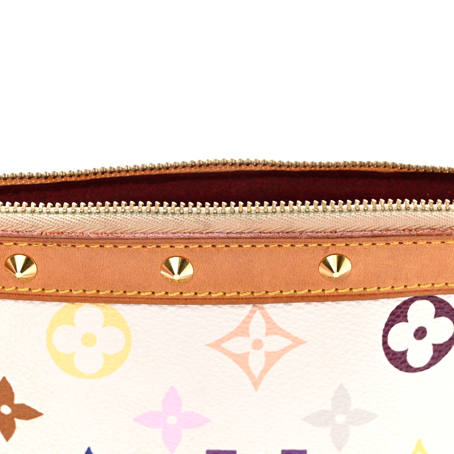 Louis Vuitton Monogram Multicolor Pochette Accessories White 13 of 16