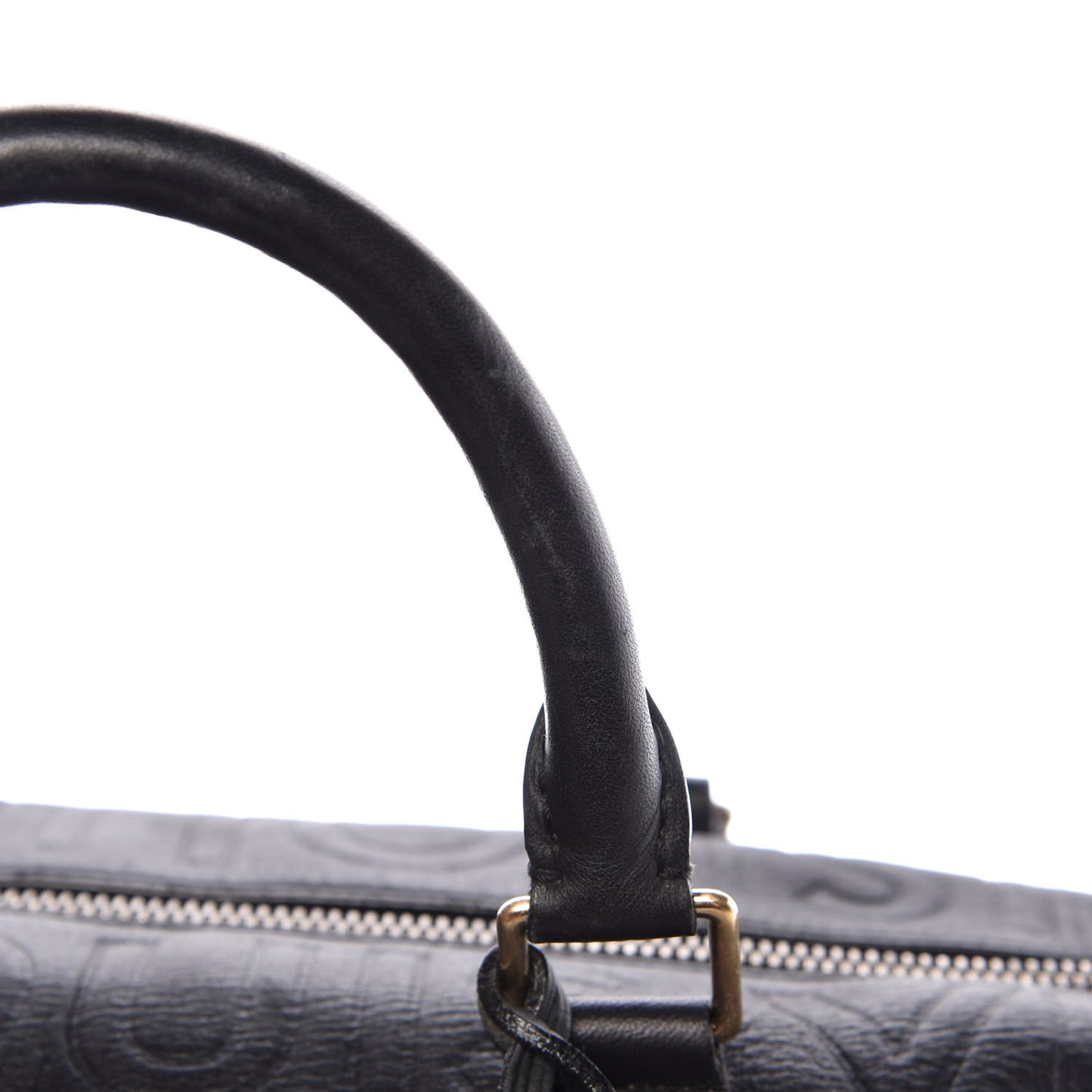 Calfskin Embossed Speedy Cube 30 Black