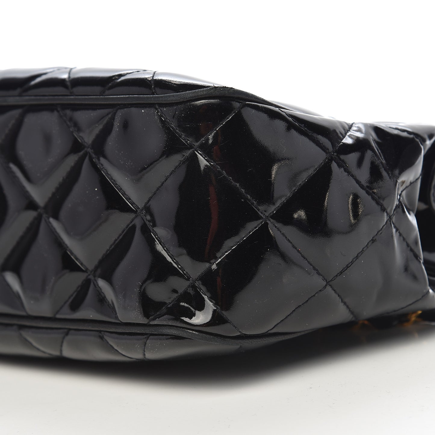 Patent Quilted Camera Case Black