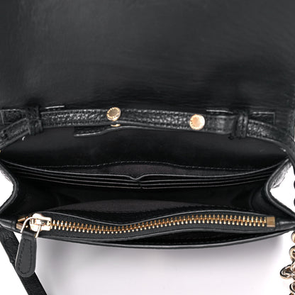 Burberry Soft Grain Embossed Hampshire Wallet on Chain Black 5 of 19