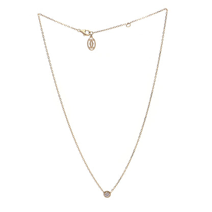 Cartier 18K Yellow Gold Diamond LM D'Amour Pendant Necklace 3 of 4